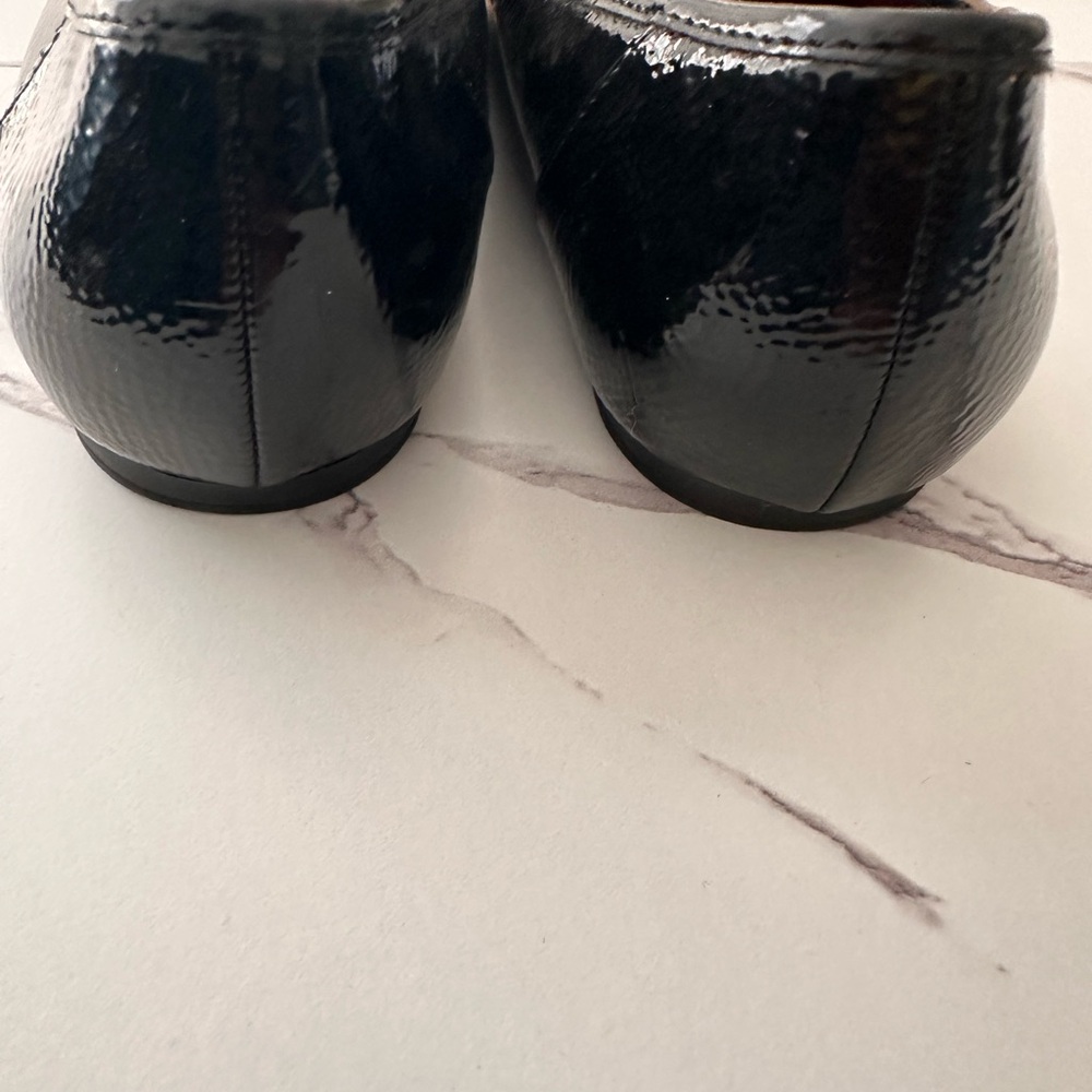 Franco Sarto Black Flats with Classic Penny Design Size 8.5 - Picture 2 of 8